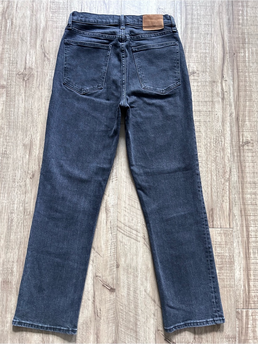 Denim Forum The Arlo Hi-Rise Straight Jean 28L neutral timeless classic - Picture 3 of 11